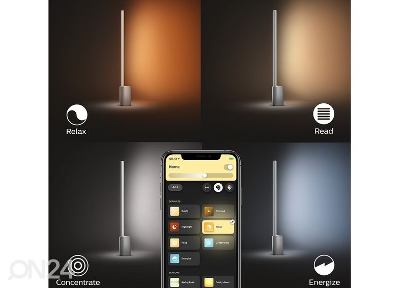 Philips Hue White and Color ambience pöytävalaisin Signe tasaisella värinvaihdolla kuvasuurennos