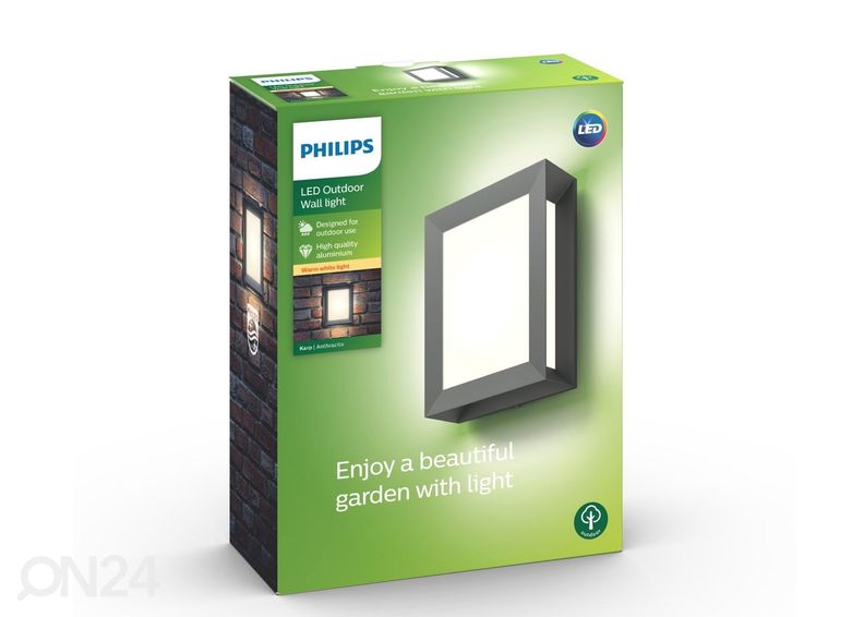 Philips Karp seinävalaisin 6 W 600lm 2700K kuvasuurennos