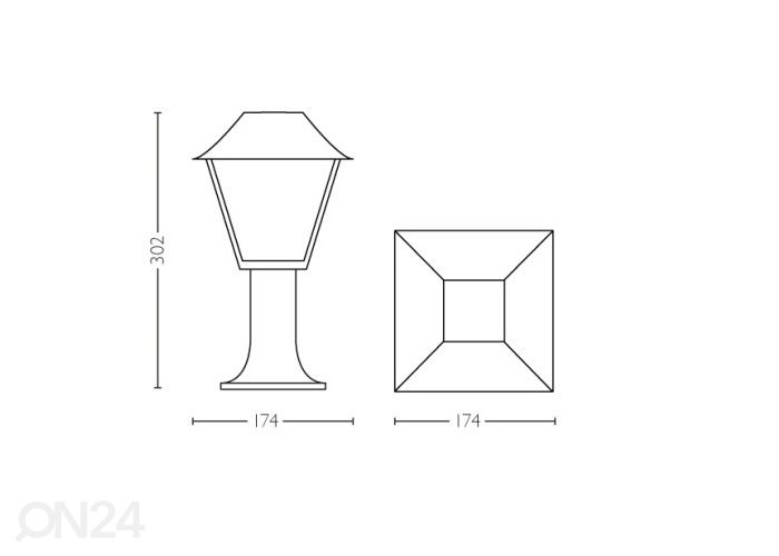 Philips myGarden Alpenglow pylväsvalaisin E27 kuvasuurennos