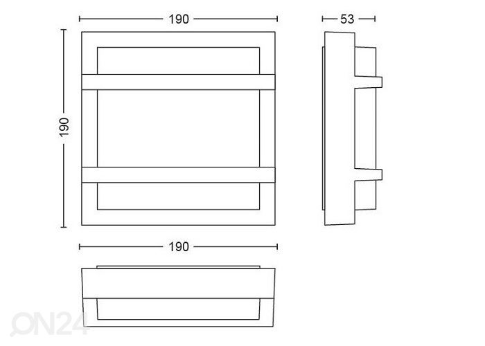 Philips Petronia seinävalaisin liiketunnistimella 12 W 1200lm 2700K kuvasuurennos
