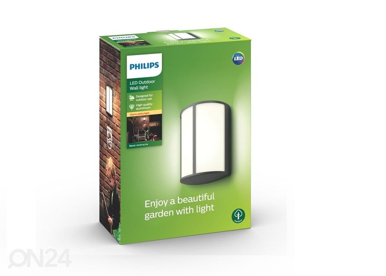 Philips Stock seinävalaisin 1x6 W 600lm 2700K kuvasuurennos