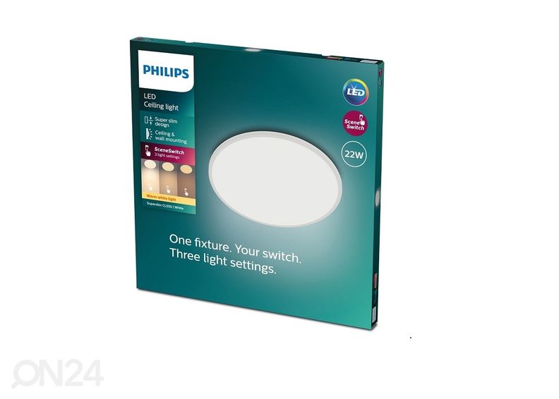 Philips Superslim SSW kattovalaisin 22 W valkoinen kuvasuurennos