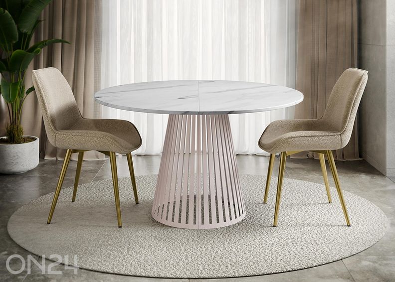 Pidennettävä ruokapöytä Cone 100x100/176 cm kuvasuurennos