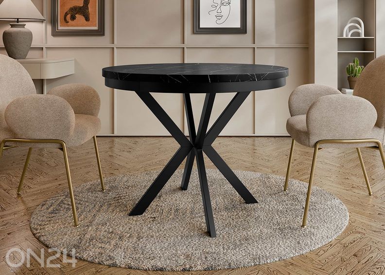 Pidennettävä ruokapöytä Edder 90x90/166 cm kuvasuurennos