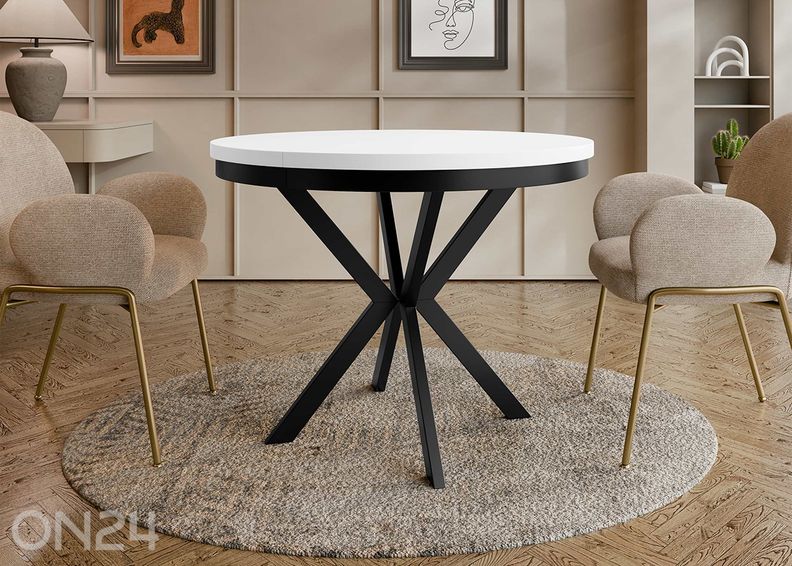 Pidennettävä ruokapöytä Edder 90x90/166 cm kuvasuurennos