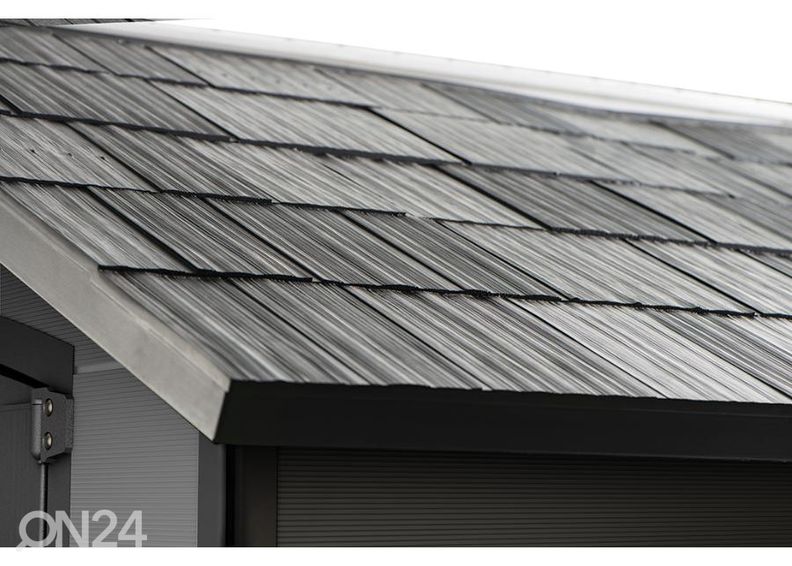 Pihavarasto Premier 757, 4 m², harmaa kuvasuurennos