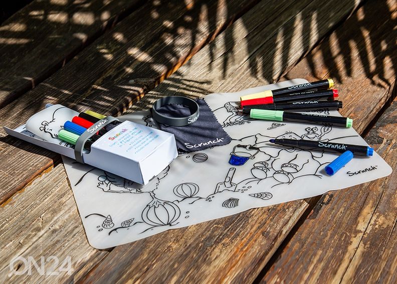 Piirustusmatto Scrunch + 5 tussia kuvasuurennos