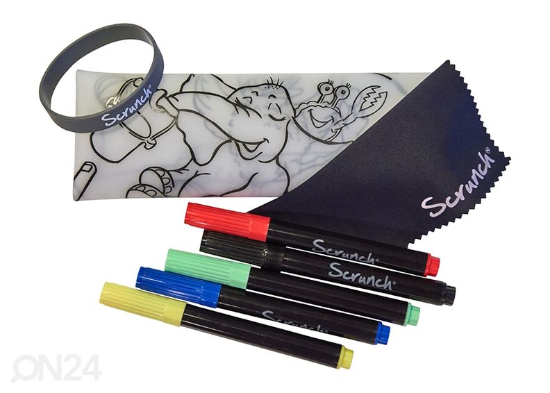 Piirustusmatto Scrunch + 5 tussia kuvasuurennos