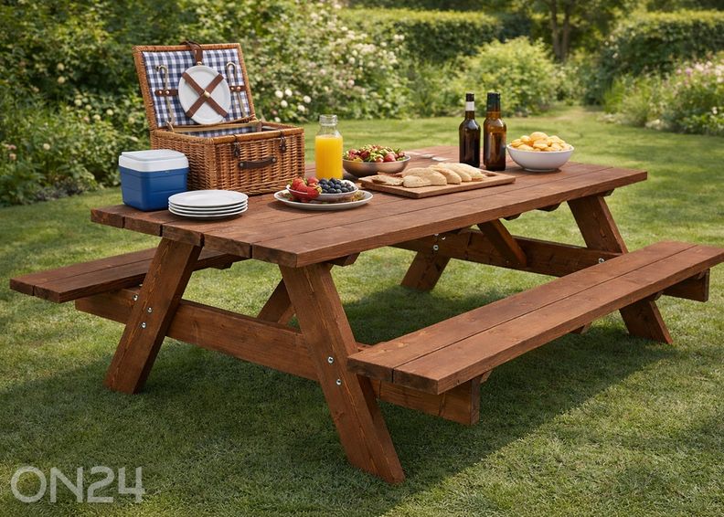 Piknik-pöytäryhmä 200 cm kuvasuurennos