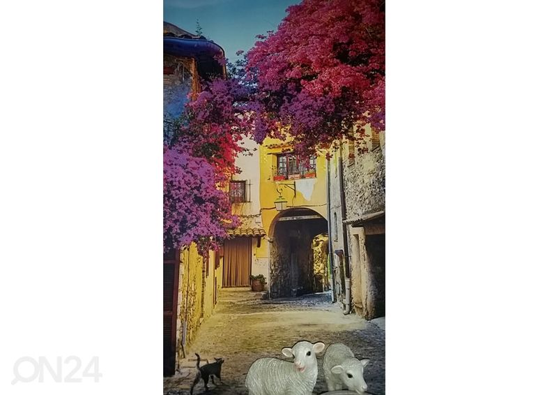 Pimentävä laskosverho Italian Patio 2 100x120 cm kuvasuurennos
