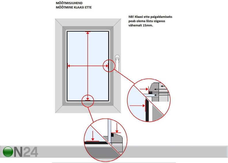 Pimentävä pliseekaihdin 20-50x180 cm kuvasuurennos