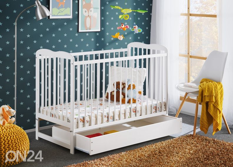 Pinnasänky Ala II Plus 60x120 cm, valkoinen kuvasuurennos