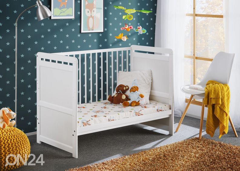 Pinnasänky Tymek 60x120 cm, valkoinen kuvasuurennos