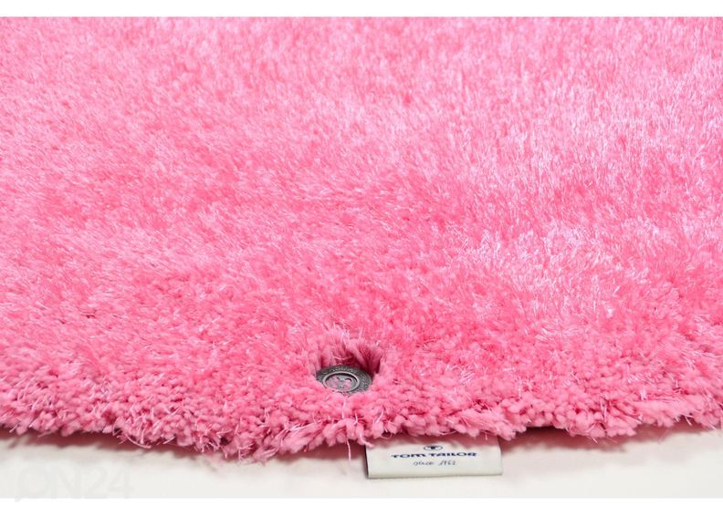 Pitkänukkainen matto Soft Uni Ø140 cm kuvasuurennos