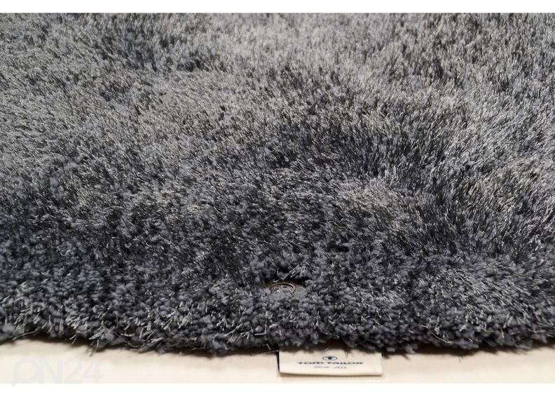 Pitkänukkainen matto Soft Uni Ø140 cm kuvasuurennos