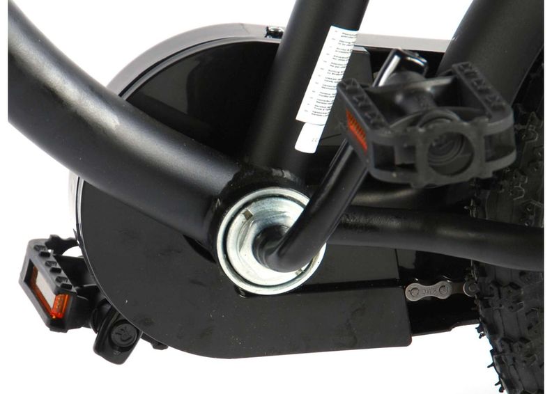 Poikien polkupyörä Yipeeh Musta Cruiser 14 tuumaa Volare kuvasuurennos