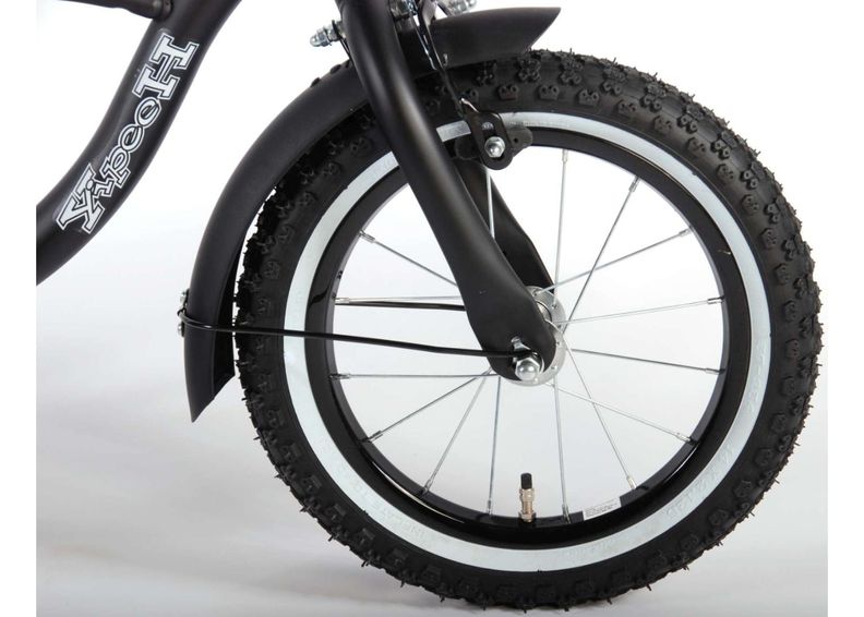 Poikien polkupyörä Yipeeh Musta Cruiser 14 tuumaa Volare kuvasuurennos