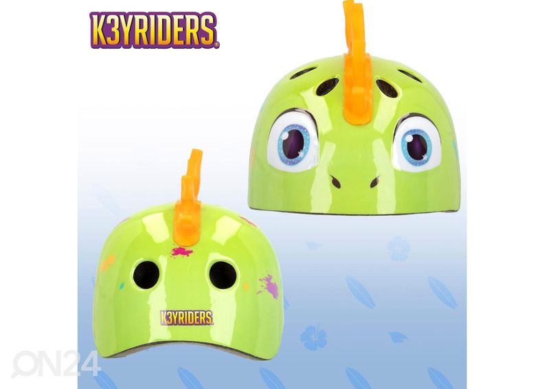 Polkupyöräkypärä 3D Dinosaurus K3YRIDERS 52-55 cm kuvasuurennos