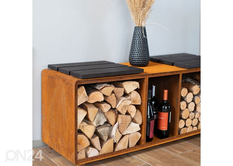 Polttopuuhylly GrillSymbol Enzo Rack-L kuvasuurennos