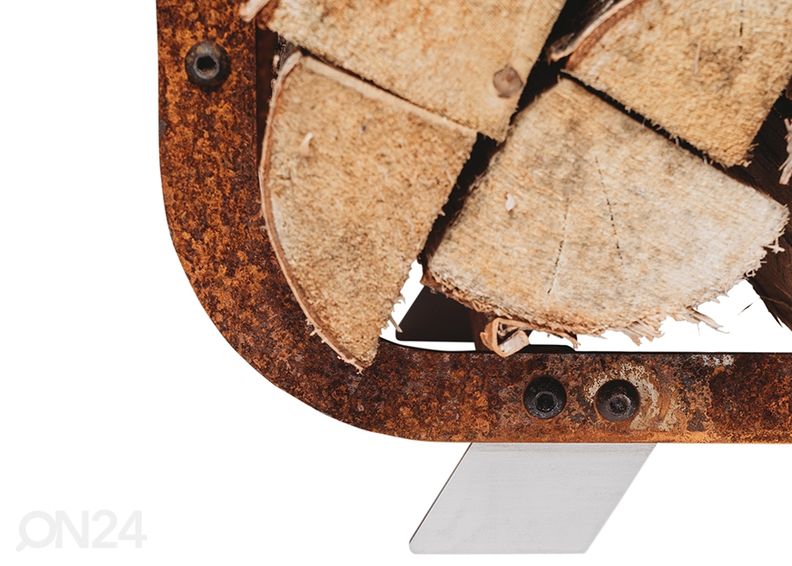 Polttopuukori Cor-Ten terästä Leo kuvasuurennos