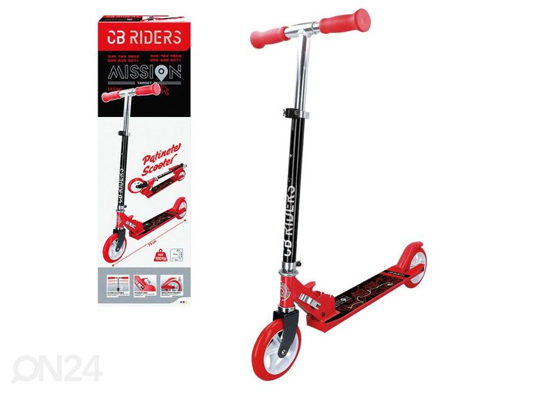 Potkulauta CB Riders, punainen kuvasuurennos