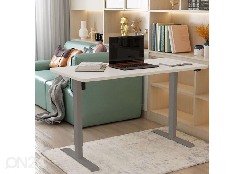 Pöydänjalka Ergo 1 moottorilla, hopeanharmaa kuvasuurennos