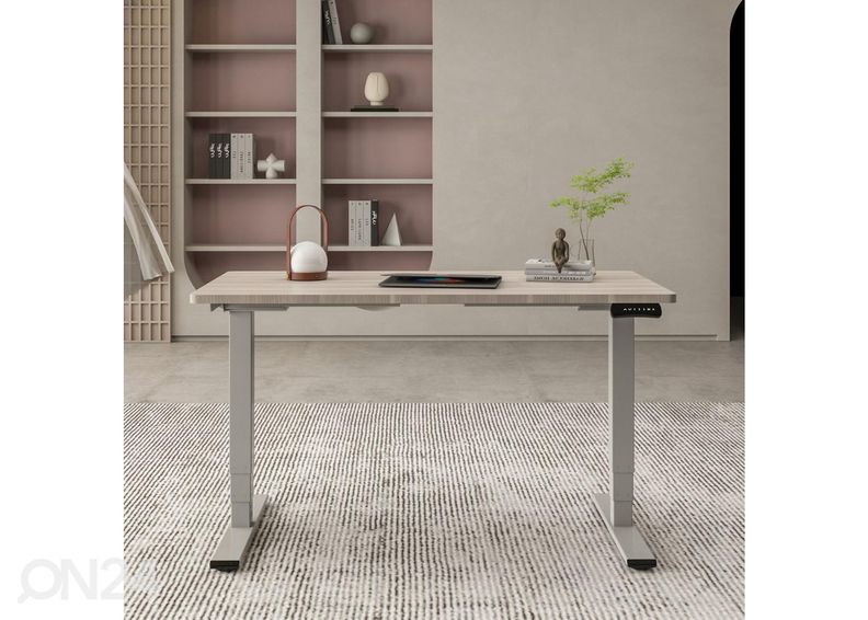 Pöydänjalka Ergo Optimal 2 moottorilla, hopeanharmaa kuvasuurennos