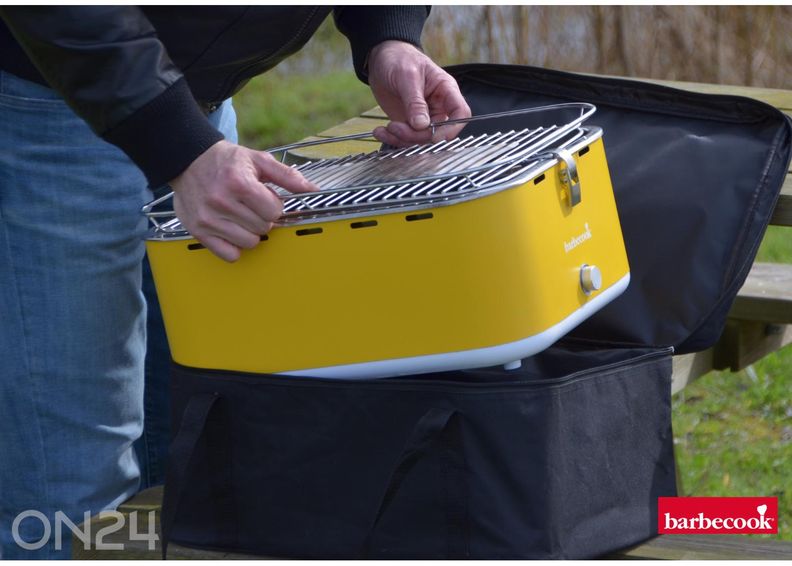 Pöytähiiligrilli Barbecook Carlo 44 x 33 x 21 cm, keltainen kuvasuurennos