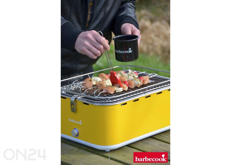Pöytähiiligrilli Barbecook Carlo 44 x 33 x 21 cm, keltainen kuvasuurennos