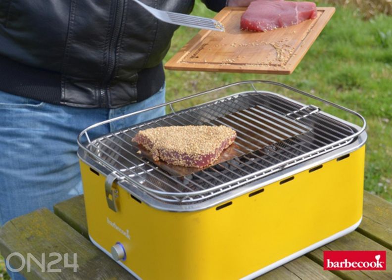 Pöytähiiligrilli Barbecook Carlo 44 x 33 x 21 cm, keltainen kuvasuurennos