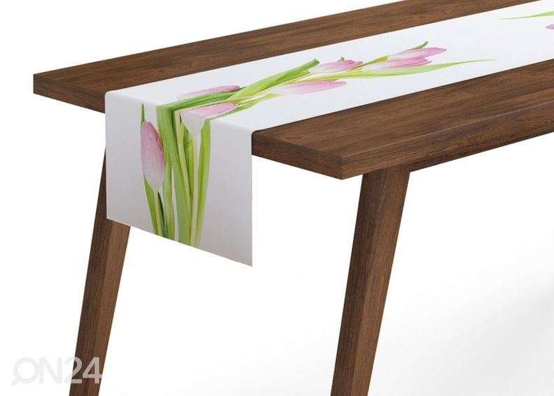 Pöytäliina PINK TULIPS kuvasuurennos