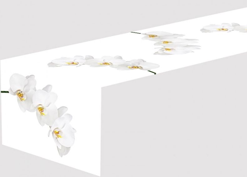 Pöytäliina SNOW WHITE BEAUTY 40x140 cm kuvasuurennos