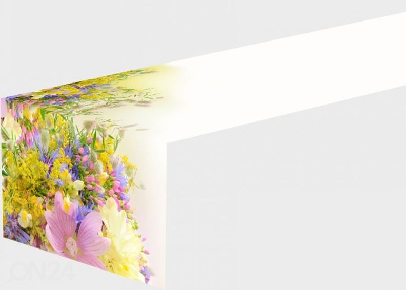 Pöytäliina SUMMER FIELD FLOWERS 40x280 cm kuvasuurennos