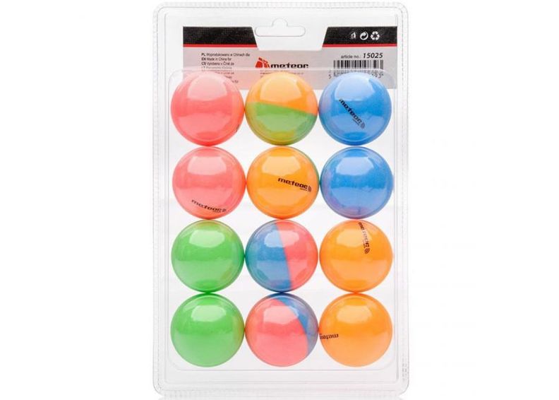 Pöytätennispallot 12 kpl Meteor kuvasuurennos