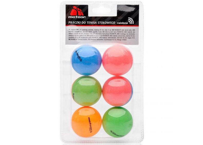 Pöytätennispallot 6 kpl Meteor kuvasuurennos