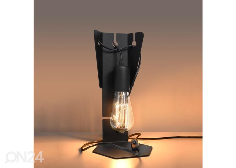 Pöytävalaisin Arby, musta kuvasuurennos