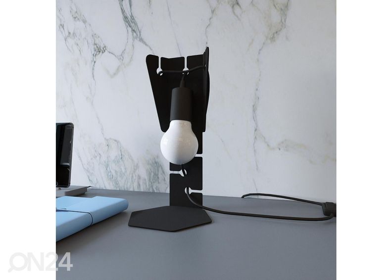 Pöytävalaisin Arby, musta kuvasuurennos