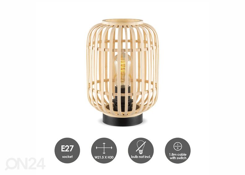 Pöytävalaisin Bamboo kuvasuurennos