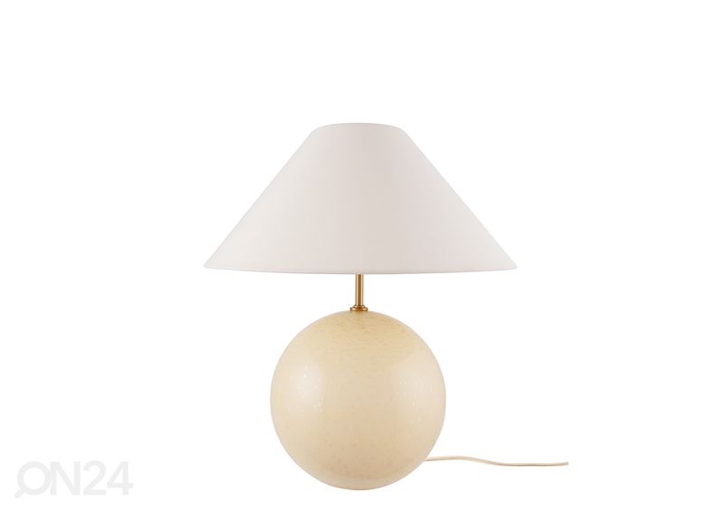 Pöytävalaisin Iiris 35, kermanvärinen kuvasuurennos