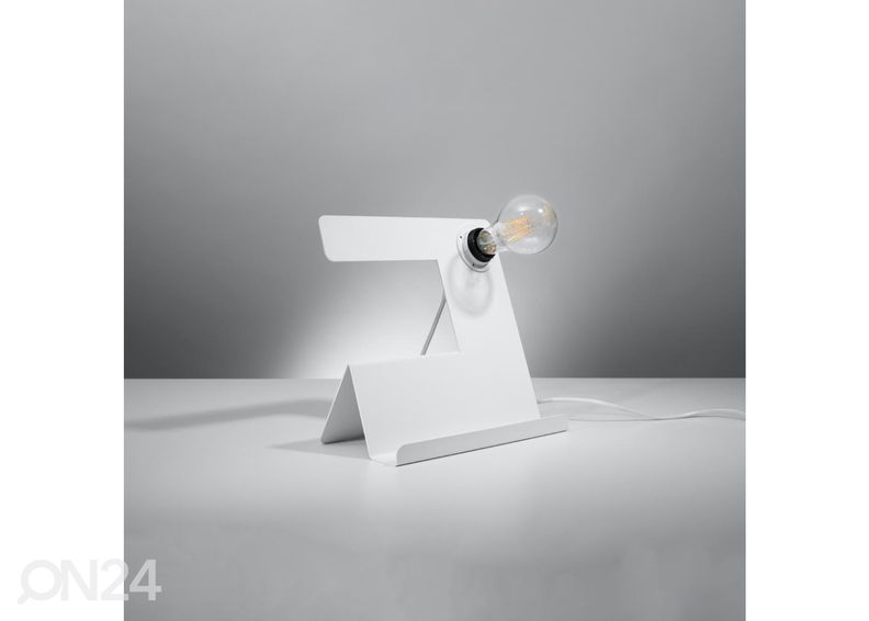 Pöytävalaisin Incline, valkoinen kuvasuurennos