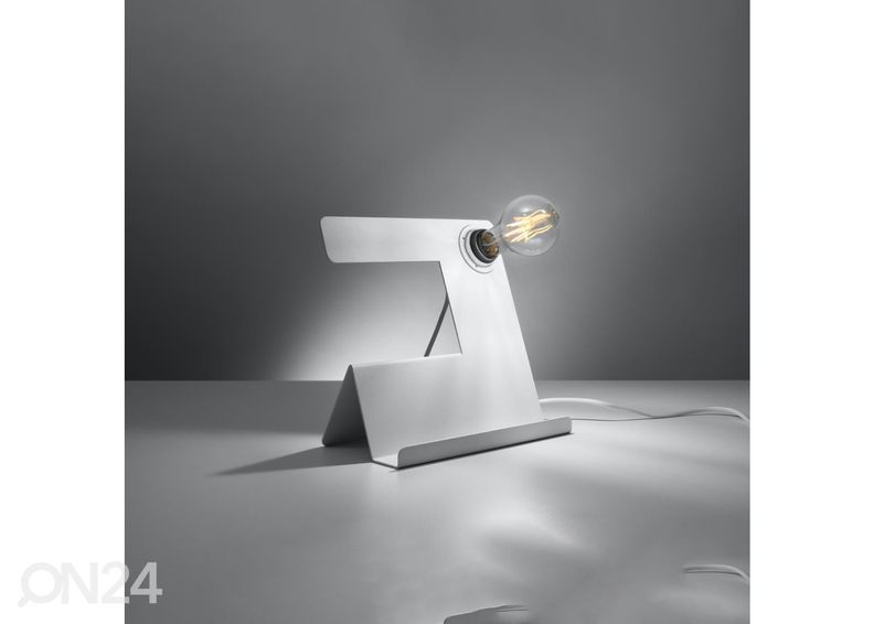 Pöytävalaisin Incline, valkoinen kuvasuurennos