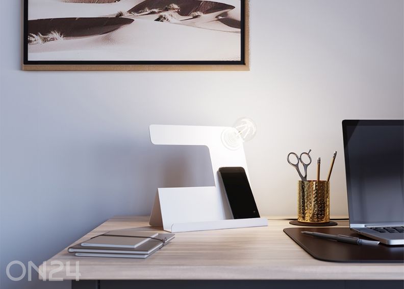 Pöytävalaisin Incline, valkoinen kuvasuurennos