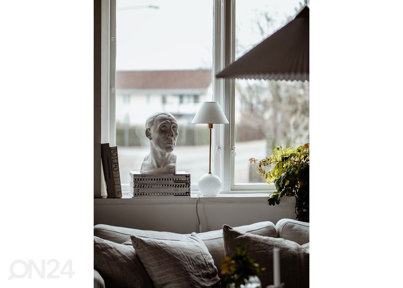 Pöytävalaisin Iris 20, valkoinen kuvasuurennos