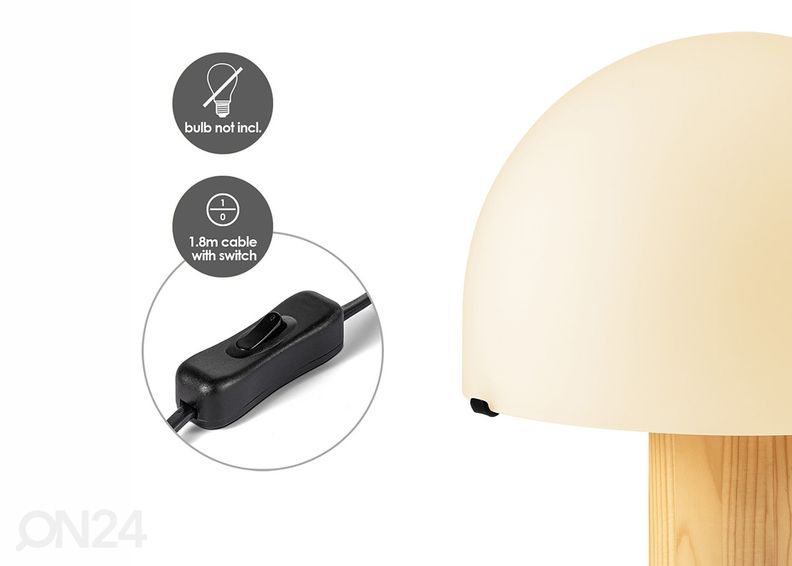 Pöytävalaisin Mushroom kuvasuurennos