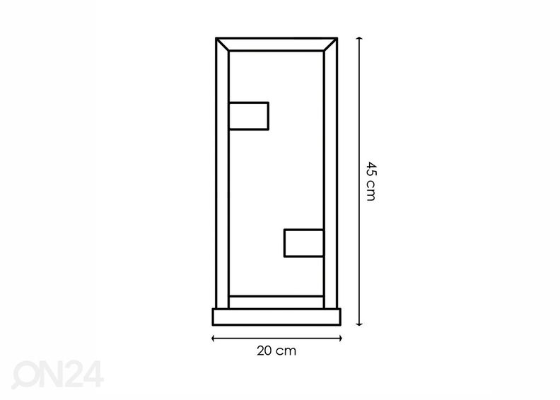 Pöytävalaisin Preto kuvasuurennos