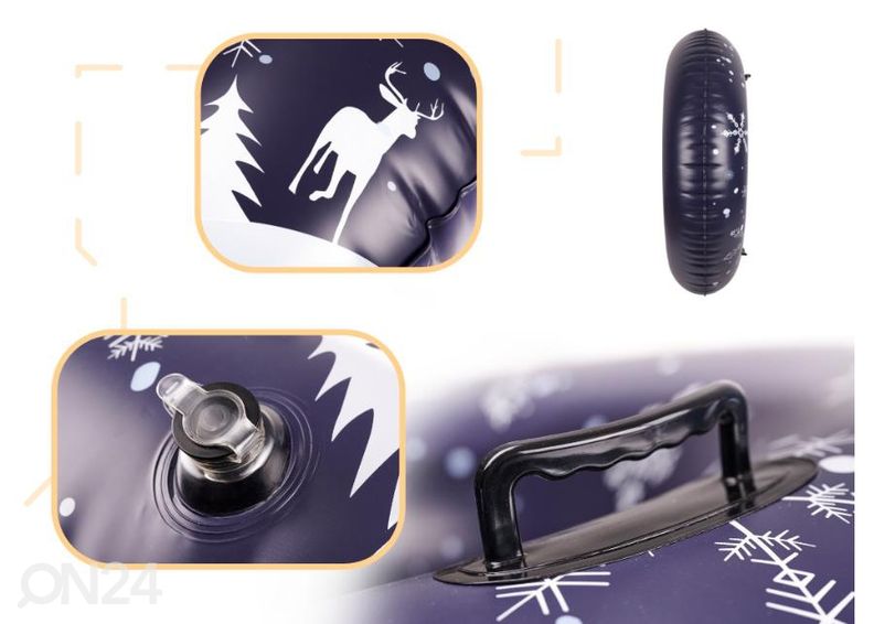 Puhallettava pulkka Snowtube 110 cm kuvasuurennos