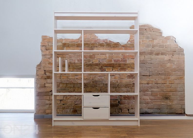 Puinen hyllystö kuvasuurennos