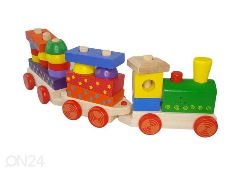 Puinen junarata äänellä kuvasuurennos