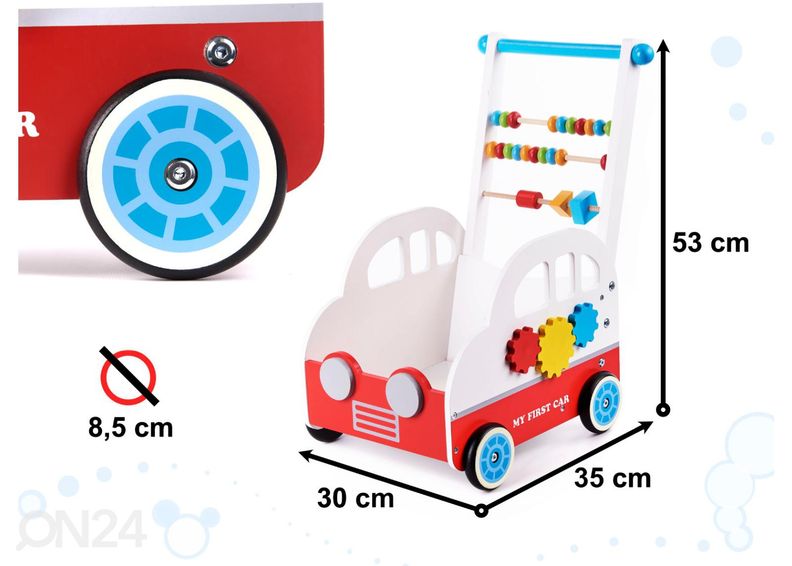 Puinen kävelytuki Auto kuvasuurennos