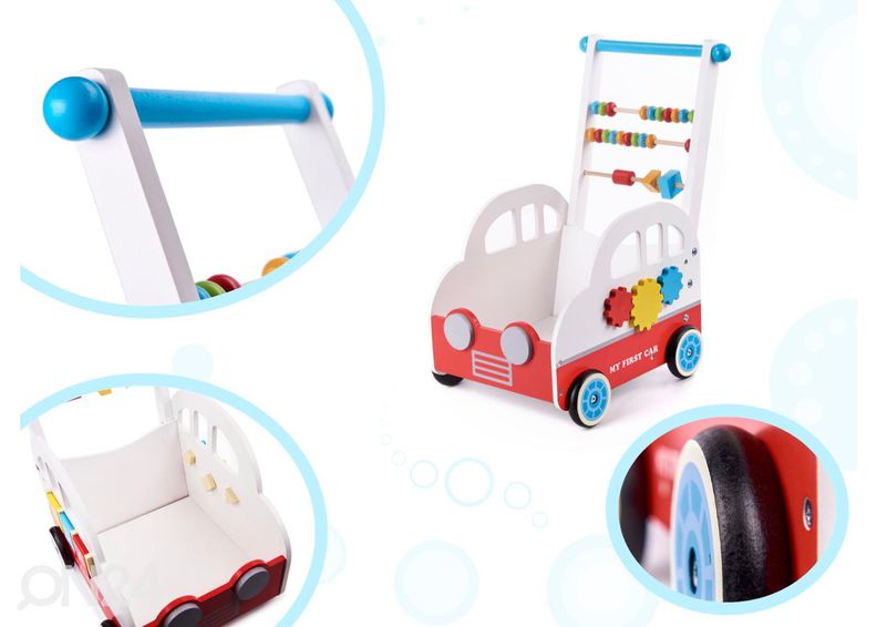 Puinen kävelytuki Auto kuvasuurennos